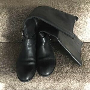 Enzo Angiolini Black Leather Women's Boots